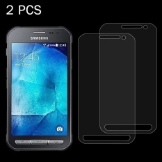 2 Pcs untuk Samsung Galaxy Xcover 4/G390F 0.26mm 9 H Kekerasan Permukaan Tahan Ledakan Tidak Layar Penuh Film Anti Gores-Intl