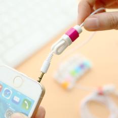 2 Pcs Lightning Kabel Penghemat Daya Pelindung untuk Apple IPhone 5 5 S 6 Plus Pelindung (warna: Hot Pink)-Intl