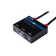2 Port USB KVM Switch with Cables and Remote and 2 VGA USB Cablesup to 2048x1536 CV0203 - intl