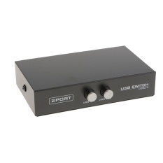2 Port USB2.0 Berbagi Perangkat Switch Switcher Kotak Adaptor untuk PC Scanner Printer-Intl