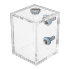 2 X Akrilik 250 Ml Air Tangki G1/4 dengan 2 Konektor untuk Buah CPU Sistem Pendingin Cair- internasional