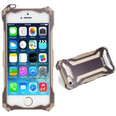 2015 Real Baru Ponsel Telepon Asli R-Hanya GUNDAM Seri Bingkai Logam Luar Ruangan Penutup untuk Apple untuk iPhone 5 /5 S 4 Inch (Warna: emas) (Netral)-Intl