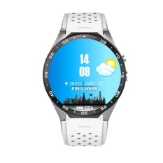 2016 Best Quality TTLIFE KING WEAR KW88 smart watch Android 5.1system WIFI. GPS. MTK6580CPU. ROM 4GB + RAM 512MB 1.39 inch Screen2.0MP camera smartwatch(white)