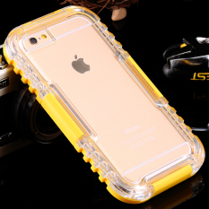 2016 Fullcover Musim Panas Pantai Renang Tahan Air Tertutup Tahan Lama Case untuk Apple IPhone 6/6 S Shockproof Kasus Telepon Kuning -Intl