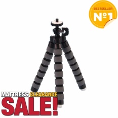 2016 Mini Tumpuan Kaki Tiga Kamera Digital Ponsel Fleksibel Cengkeraman Gurita Stan Gelembung Monopod Kaki Pemegang Kamera Kecil Yang Fleksibel Stan (abu-abu)