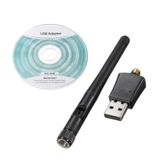 2016 Kedatangan Baru Realtek RTL8192CU 2dBi Wi-Fi Antena 300 Mbps USB WIFI Adaptor Dukungan Android TV Box PC Desktop Laptop Komputer-Intl