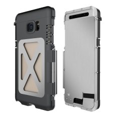 2016 BARU R-JUST ARMOR KING Iron Man Keren Luxury Logam Aluminium Shockproof DUST-Proof Case Cover untuk Samsung Galaxy Note7-Silver-Intl