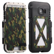 2016 BARU R-JUST ARMOR KING Iron Man Keren Luxury Logam Aluminium Shockproof DUST-Proof Case Cover untuk Samsung Galaxy S7-Kamuflase-Intl