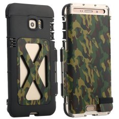 2016 BARU R-JUST ARMOR KING Iron Man Keren Luxury Logam Aluminium Shockproof DUST-Proof Case Cover untuk Samsung Galaxy S7 EDGE-Kamuflase-Intl