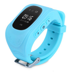 2016 Smart Aman Anak Jam GPS Jam Tangan Lokasi Panggilan SOS Pencari Penemu Pelacak untuk Anak Anak Anti Hilang Monitor Bayi Q50 Q60 Biru-Intl