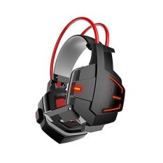 2017 TERBAIK Kualitas Keren Desain Headphone Headset dengan LED Light (Hitam)-Intl