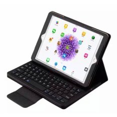 2017 BARU Dilepas Nirkabel Bluetooth Smart ABS Keyboard dengan Magnetik Multi-sudut Folio PU Kulit Case Cover untuk Samsung Galaxy Tab S3 9.7 T820/T825-Intl