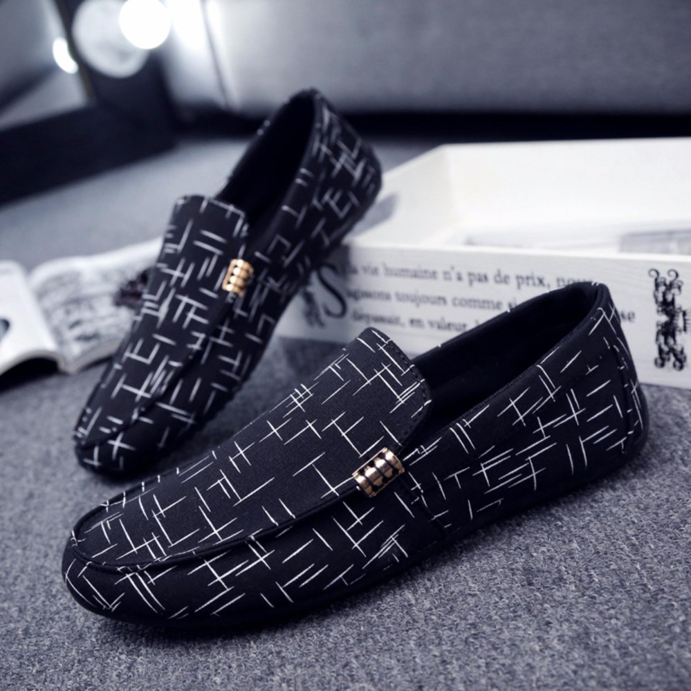 2018 pria baru fashion trend Star kanvas sepatu putih kecil kasual Loafers sepatu