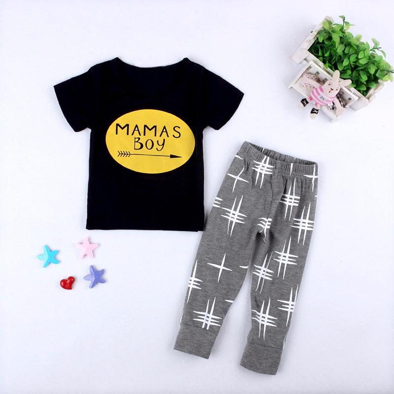 2018 Hot Sale Baru 2 Buah Balita Bayi Baru Lahir Anak Bayi Baju Anak Kaos Atasan + Celana Pakaian Set