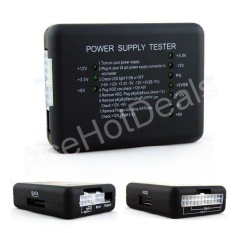 20/24 Pin LED PSU ATX SATA HDD Power Supply Tester Checker Meter PC Komputer-Intl