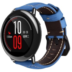 22mm Retro Crazy Horse Kulit Asli Band Strap untuk Huami Amazfit A1602 Smart Watch-Intl