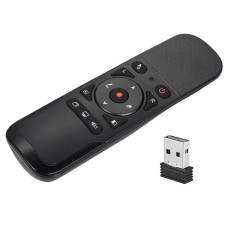 2.4G Nirkabel Pengendali Jarak Jauh Mouse Udara Laser Pointer 6 Gxes Giroskop Presenter untuk Presentasi PPT-Intl