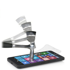 2.5D 9 H Kekerasan Anti-Burst HD Tempered Glass Screen Protector untuk Microsoft Nokia Lumia 650 (Transparan)