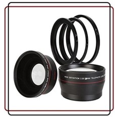 2.5x Tele & Lebar Sudut Macro Lensa Konversi untuk Nikon D3000, D3100, D3200, D3300, d5000, D5100, D5200, D5300, D5500, D7000, D7100, DF, D3, D3S, d3X, D4, D40, D40x, D50, D60, D70, D70s, D80, D90, d1-Internasional