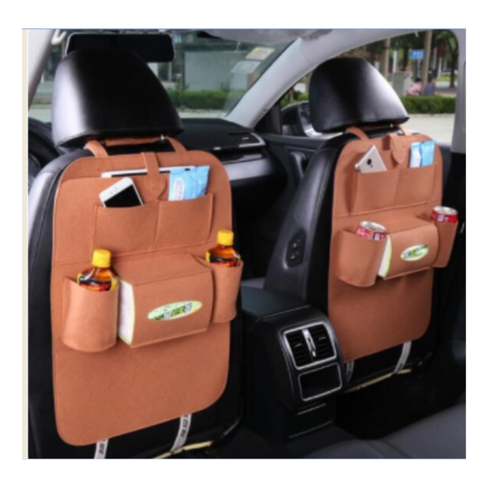 283 Car seat organizer Tas Mobil Multifungsi dipasang di belakang jok