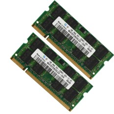 2 GB 2X1 GB DDR2 667 667 MHz PC2-5300s 200PIN SODIMM NON-ECC Laptop RAM Memori-Intl