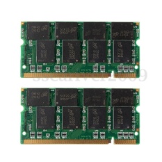 2 GB (2x1 GB) DDR 333 MHz PC2700 Non-ecc 200 Pin DIMM Notebook Laptop RAM Memori-Intl