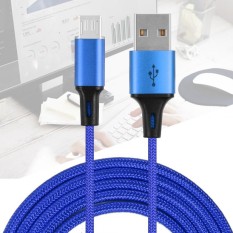 2 Pcs 1 M/3.3ft Kualitas Tinggi Nilon Dikepang Mikro Usb 2.0 Sinkronisasi Pengisian Kabel untuk iPhone/Android ponsel-Internasional