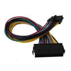 2 Pcs Pin 24 untuk 14 Pin Power Supply ATX Kabel untuk Lenovo Papan Utama Baru-Intl