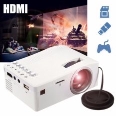 2 Buah HD Penuh 1080 P LED Proyektor Portabel Mini Home Teater Cinema TV USB SD VFA AV-Internasional