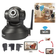 2 Pcs Asli Sricam Wifi Nirkabel IP Kamera CCTV Keamanan NetworkIR Malam Visi EU-Intl