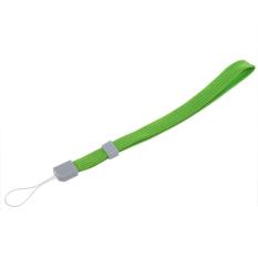 2X Hijau Tali Tangan Lanyard dengan Slide untuk Ponsel Kamera PSP DS MP3 MP4