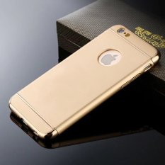 3 In 1 Fashion Thin Electroplate Hard Case untuk IPhone 7 Plus (Warna Emas)-International