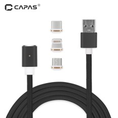 3 Dalam 1 Magnetik Kabel 2.4A Mikro Usb Mengisi Kabel Data untuk Android/Ios/Tipe C-Internasional