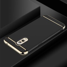 3 In 1 Ultra Tipis dan Slim Hard Case Dilapisi Non Slip Matte Permukaan dengan Electroplate Frame untuk Samsung Galaxy J7 Plus/C8-Intl
