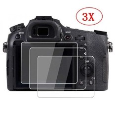 (3 Pack) PCTC 0.3mm Optical 9 H Tempered Kaca Optik Pelindung Layar Film Kulit untuk SONY RX 10 Mark III RX10 IV DSC-RX10M3 Anti-goresan Anti Debu Anti Sidik Jari-Intl