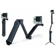 Rimas 3 Way Foldable Extension Tripod For Xiaomi Yi / Xiaomi Yi 2 4K / Gopro - Black / Hitam Tripod Kokoh Kuat Fleksibel Anti Distorsi Mudah di Bawa Berkualitas