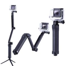 3-Way Grip ARM Perjalanan Multi-fungsi Folding Monopod Mount untuk Go Pro HERO 4/3/3 + /2-Intl