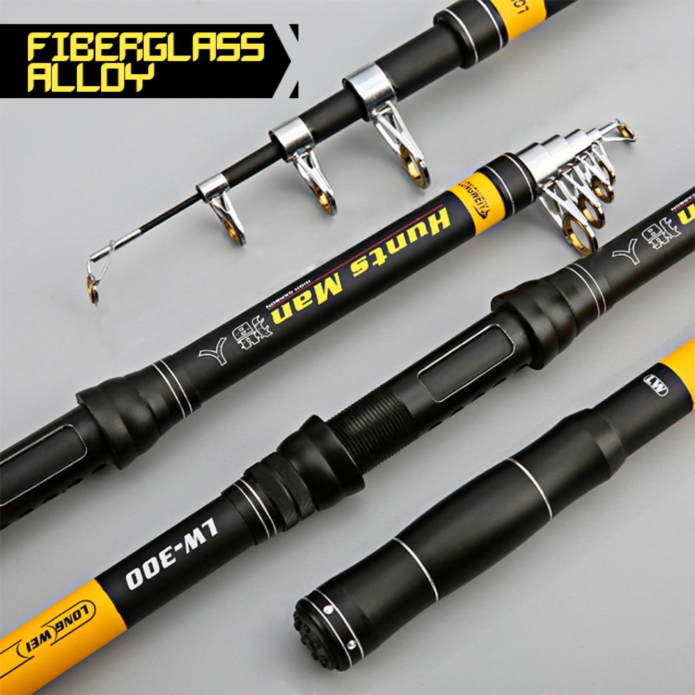 3.6 M Fiberglass Portable Ultralight Perjalanan Teleskopik Joran Laut Berputar Tiang-Internasional