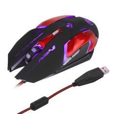 3200 Dpi H500 LED Optical Gaming Mouse dengan 6 Tombol Yang Dapat Diprogram-Intl