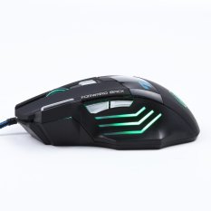 3200 Dpi LED Optik 7D USB Kabel Mouse Permainan Game For PC Laptop Hitam