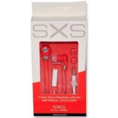 3.5mm Earphone SXS PREMIUM Series W/Mic Merah & Putih Warna-Intl