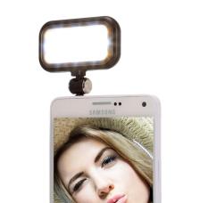3.5mm Universal Night Using Selfie 21 LED Flash Light, For iPad, iPhone, Galaxy, Huawei, Xiaomi, LG, HTC and Other Smart Phones(Black) - intl