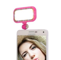 3.5mm Universal Night Using Selfie 21 LED Flash Light, For iPad, iPhone, Galaxy, Huawei, Xiaomi, LG, HTC and Other Smart Phones(Magenta) - intl