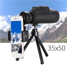 35X50 Monocular Telescope Lens Camera HD Scope Hunting + Phone Holder + Tripod - intl
