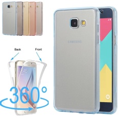 360 Full Pelindung Shockproof Depan dan Belakang Transparan TPU Desain Gel Soft Case Cover untuk Samsung Galaxy A5 2017/ SM-A520