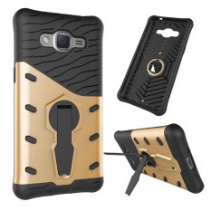 360 Rotating Armor 2 In 1 PC dan TPU Lembut Kantong Gas Stand Back Case Cover untuk Samsung Galaxy J2 Prime Case-Intl