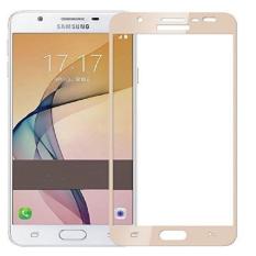 3D Full Cover Tempered Glass Warna Screen Protector for Samsung Galaxy J5 Prime - Gold