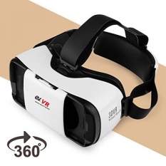 3D VR Headset, EV Virtual Reality Kacamata untuk 3D Movie Game, Kompatibel dengan IPhone & Android, Apple, Samsung, HTC, LG, untuk 4.7-5.7 Inch Smartphone-Intl