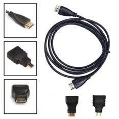 3 M 3in1 HDMI Ke HDMI/Mini/Micro HDMI Kabel Converter Kit HD untuk komputer tablet TV-Intl