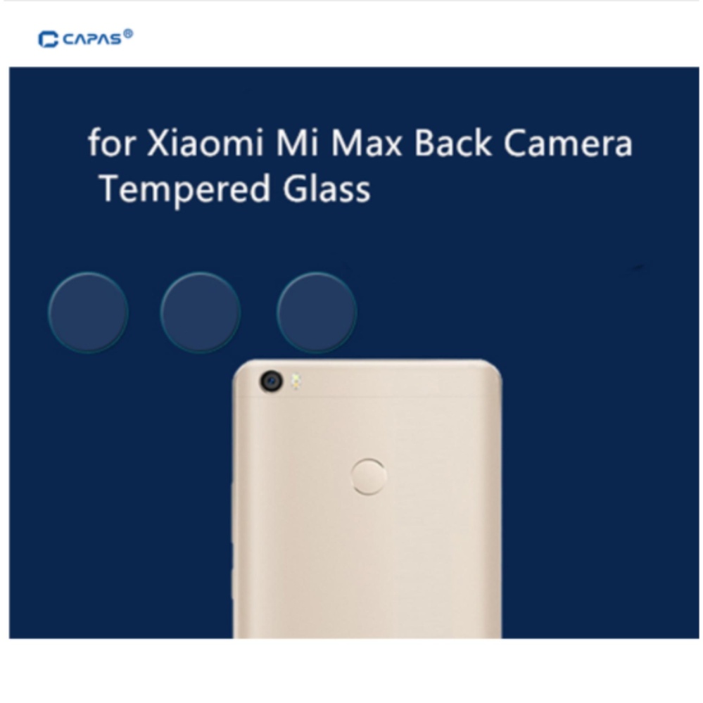 3X CAPAS Kamera Belakang Lensa Kaca Film Pelindung Anti Gores untuk Xiaomi Mi Max 2-Intl